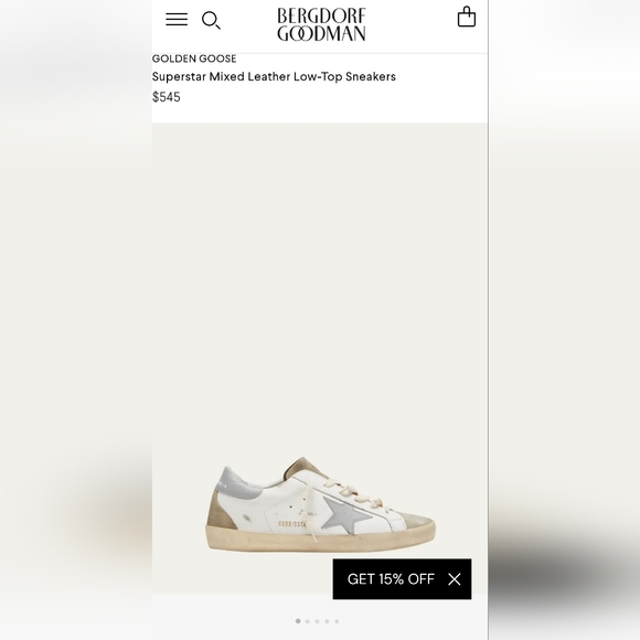 Golden Goose Superstars Size 39 Mixed Leather Neutral Grayish Suede Blue Star - Picture 2 of 8